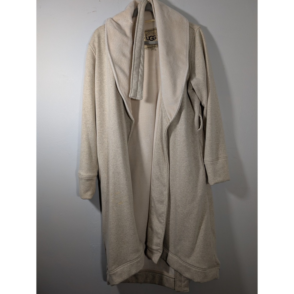 Ugg Duffield II Shawl- Collar Heather Gray Robe Sz Large‎